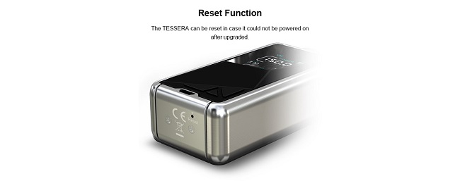 Сброс к заводским настройкам в бокс-моде Eleaf Tessera 150W Элик