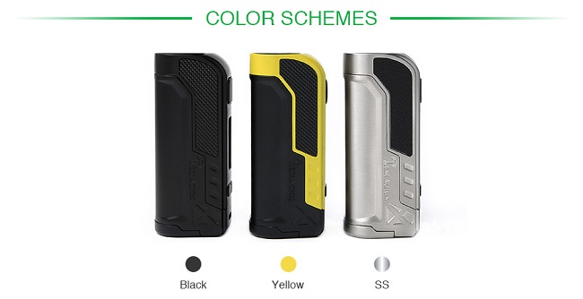 Доступные цветовые решения батарейного блока для электронной сигареты Tesla Warrior 85W Элик