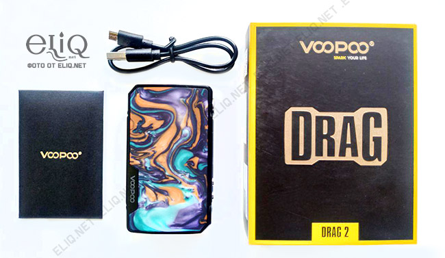 Комплектация бокс-мода VooPoo Drag 2 изображение Элик