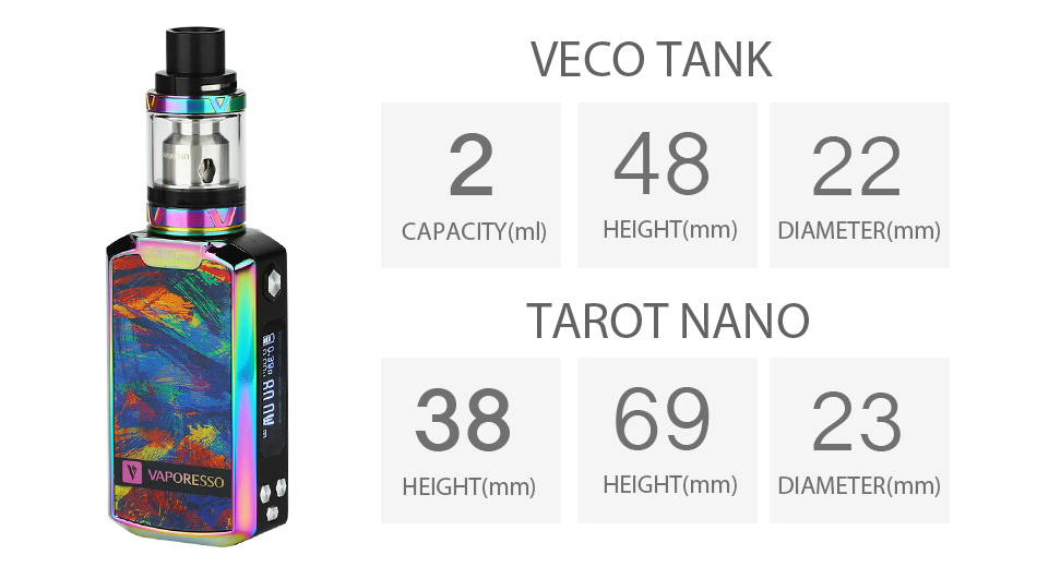 80W Vaporesso Tarot Nano TC Kit фото Элик